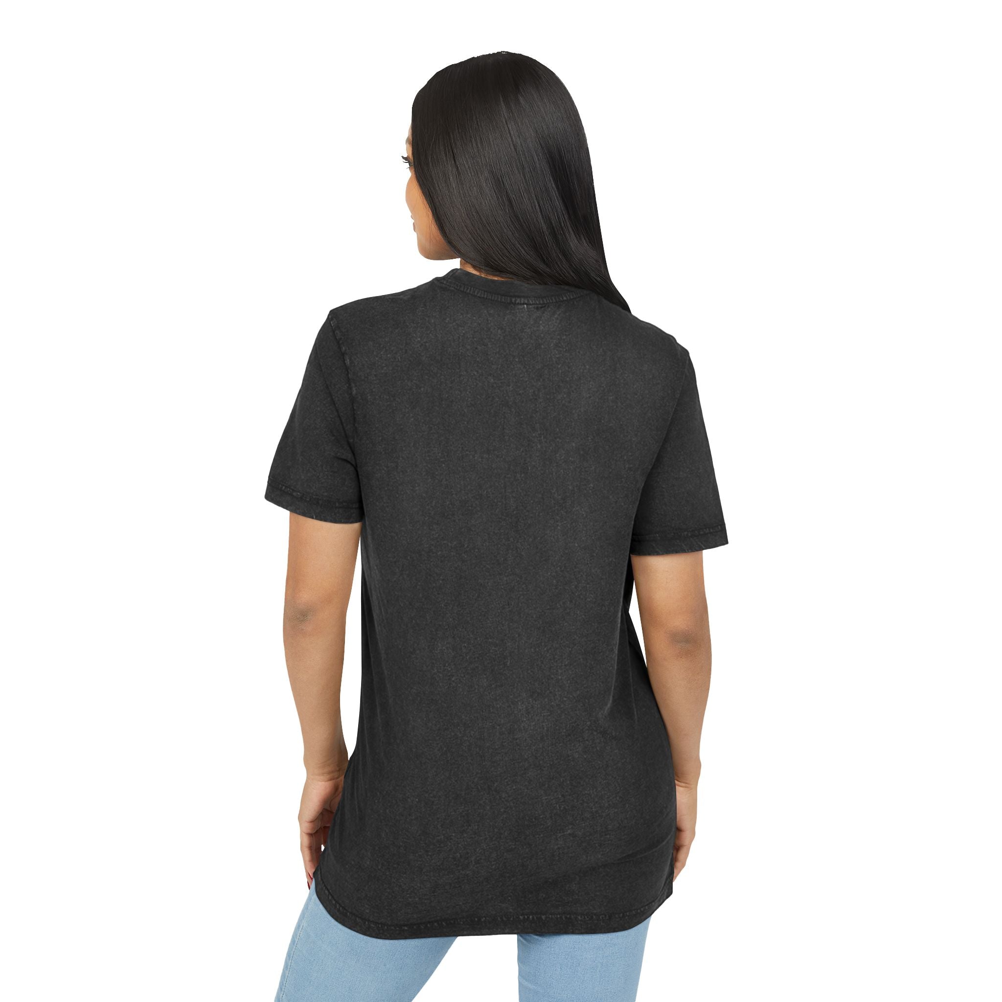 Roaring Boy Acid-Washed Tee — Vintage Black Graphic T-Shirt