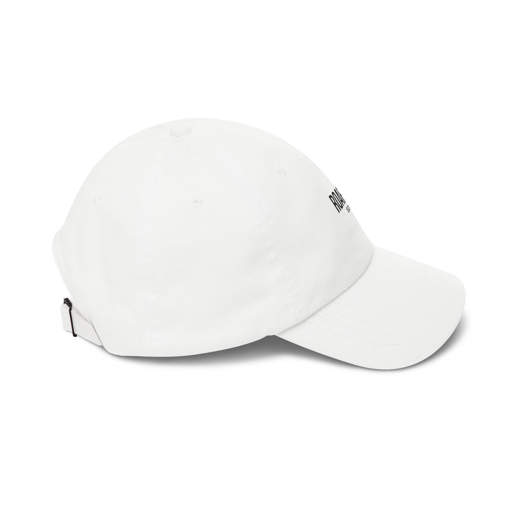 Roaring Boy Embroidered Dad Cap – Minimal White Baseball Hat