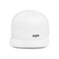 Snapback Hat — Minimal “ROARING BOY”Flat Bill Cap