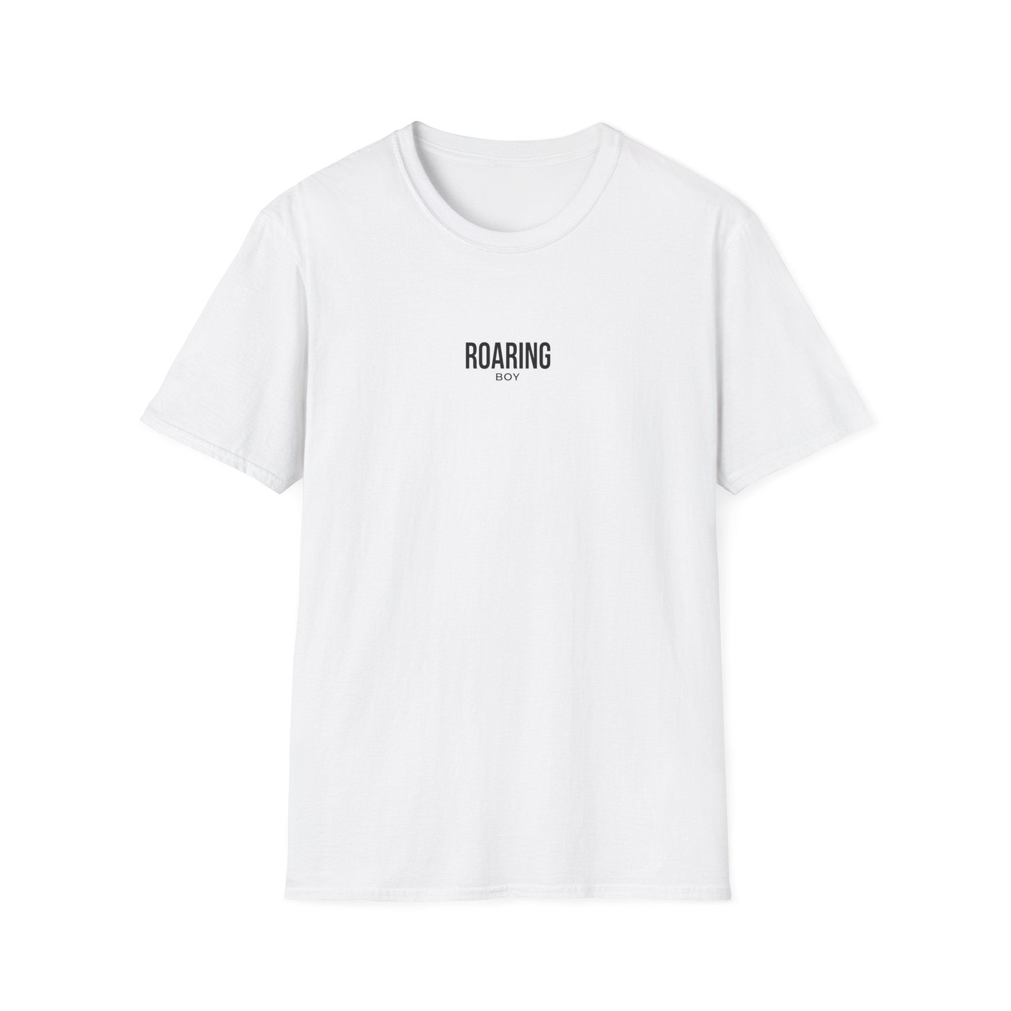 Roaring Boy Minimalist T-Shirt — Simple Text Graphic Tee